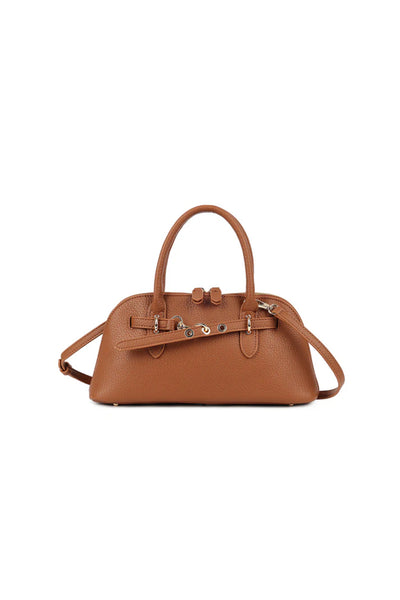Tan Top Handle Handbag