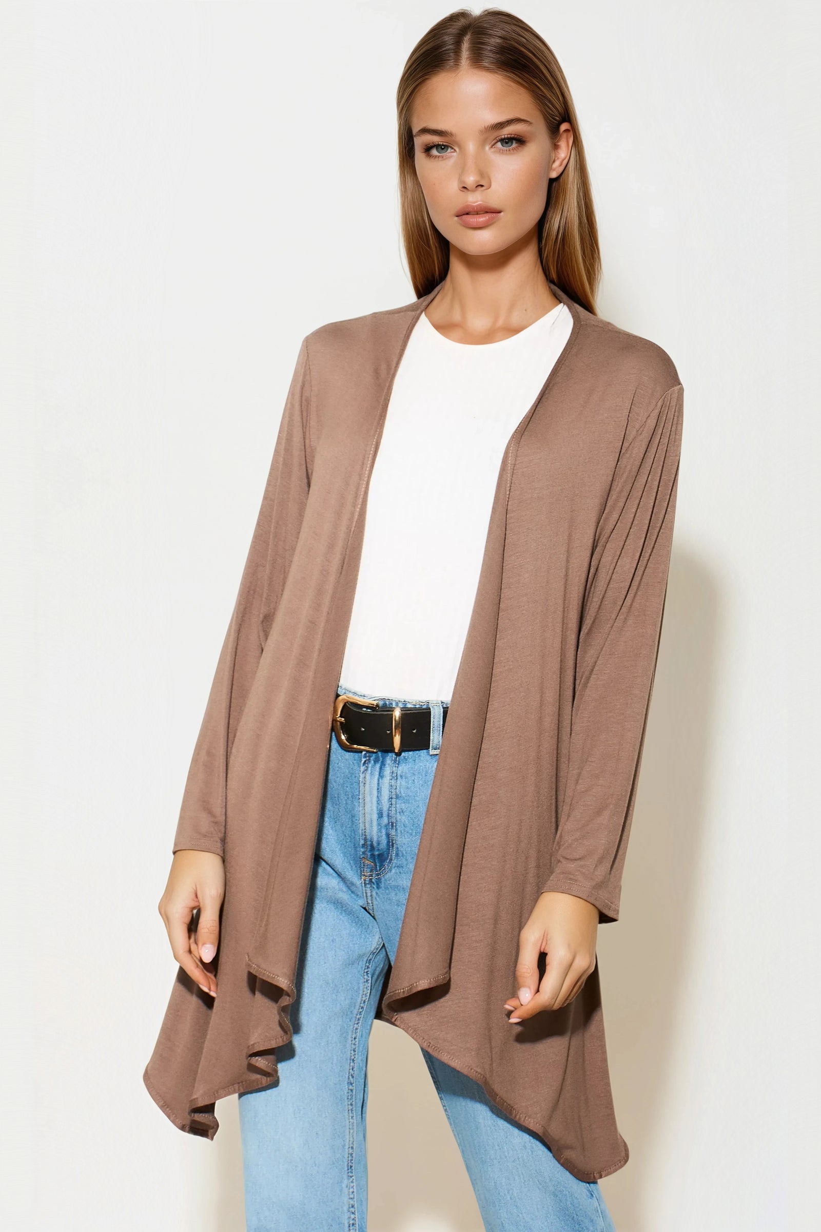 Mocha Waterfall Cardigan