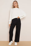 Black Wide Leg Trousers