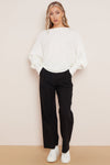 Black Wide Leg Trousers