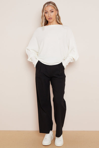 Black Wide Leg Trousers