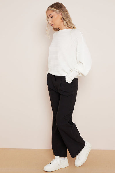 Black Wide Leg Trousers