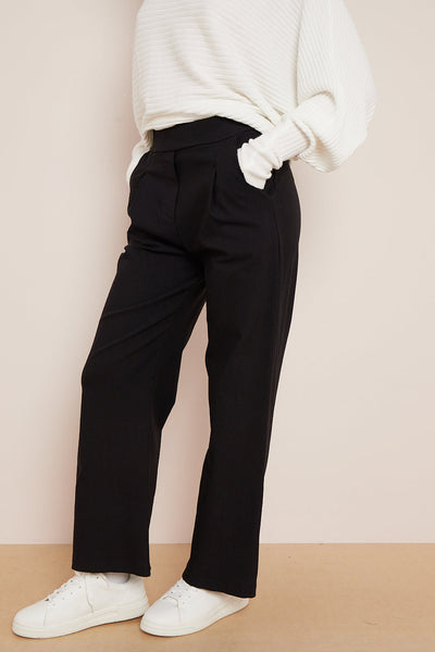 Black Wide Leg Trousers