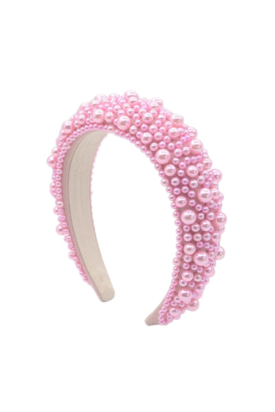 Baby Pink Pearl Chunky Headband