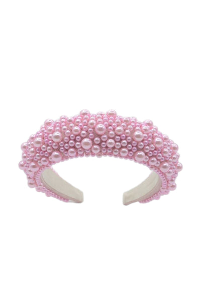 Baby Pink Pearl Chunky Headband