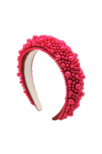 Red Pearl Chunky Headband