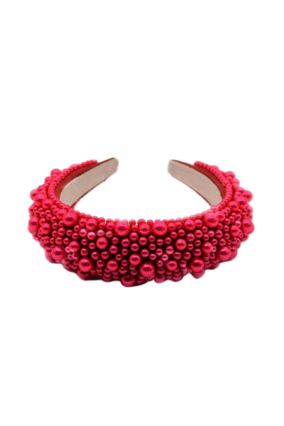 Red Pearl Chunky Headband