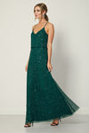 Bria Emerald Green Cami Sequin Maxi Dress