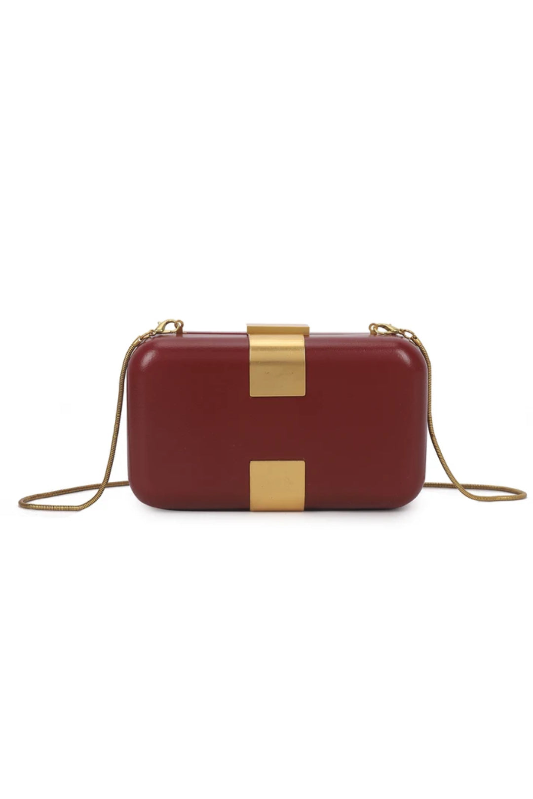 Burgundy Evening Clutch Bag