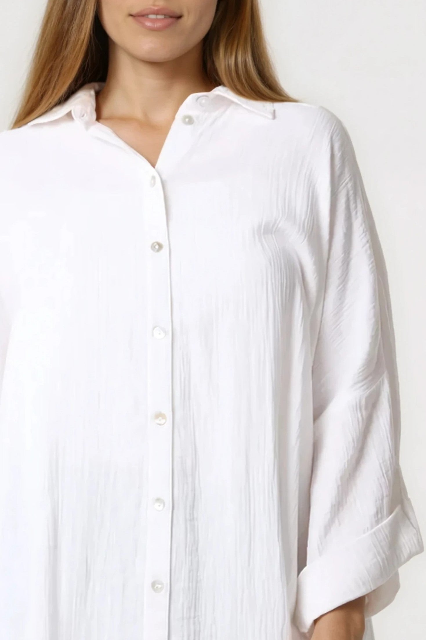White Oversized Cotton Shirt