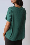 Green Embellished Round Neck T-Shirt