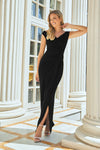 Octy Black Off The Shoulder Maxi Dress