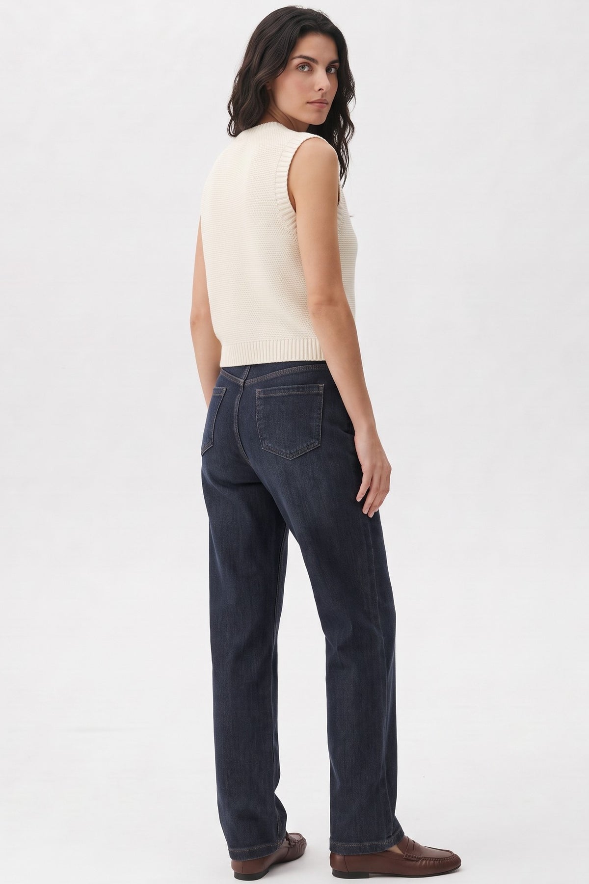 Indigo Straight Leg Jeans
