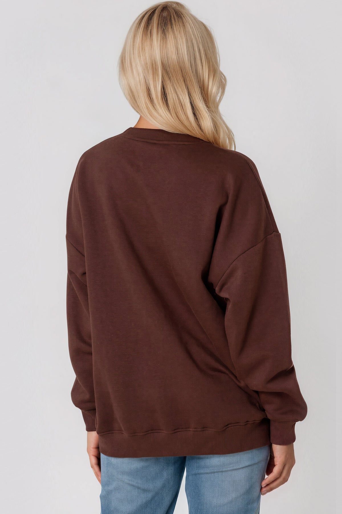 Brown Weekend Cotton Sweatshirt