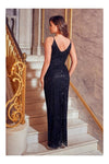 Special Edition Jessica Rose Flory Black Beaded Maxi Dress