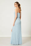 Chiara Light Blue Scatter Embellished Sequin Maxi Dress - Aftershock London